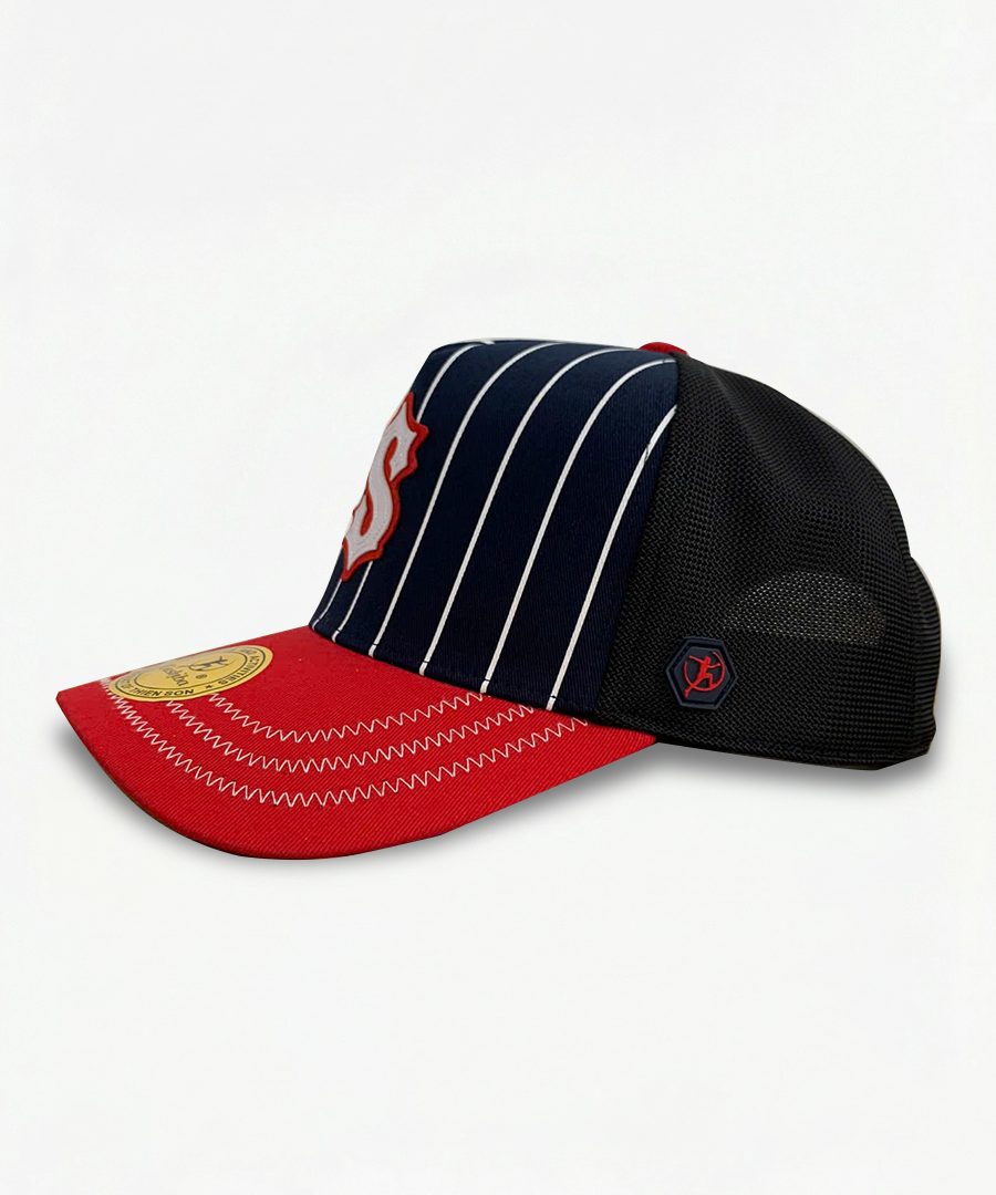 Nón Lưỡi Trai Streetwear Cashiba Hit The Stripes - Form Đứng - Logo Patch 2 Lớp